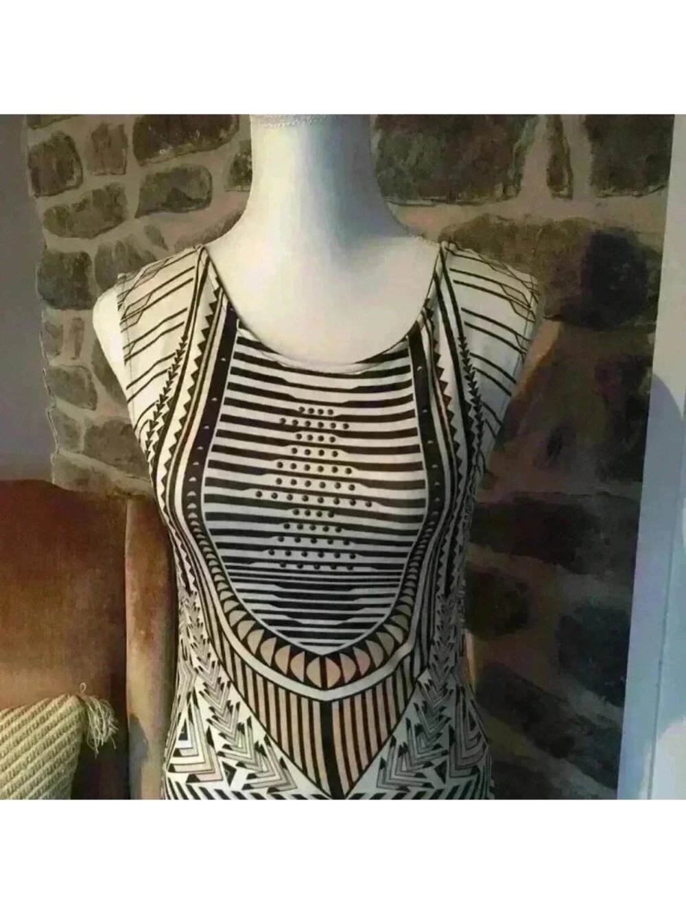 ๐โ Blue gold stud pattern design dress body on - Picture 8 of 13